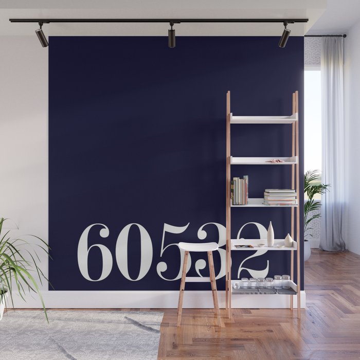 60532 Navy zipcode Wall Mural