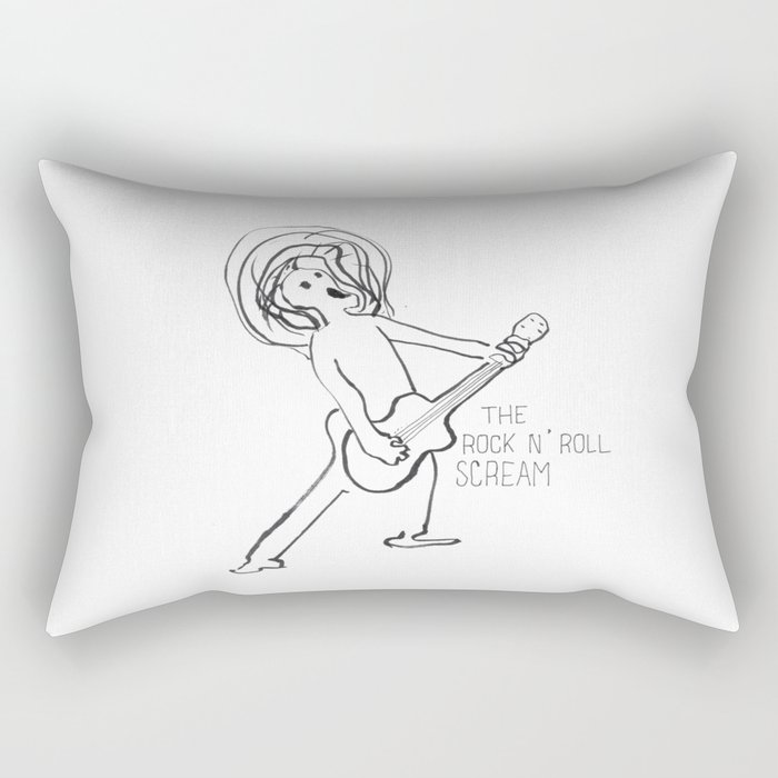 Rock & roll scream Rectangular Pillow