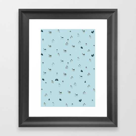 let it snow Framed Art Print