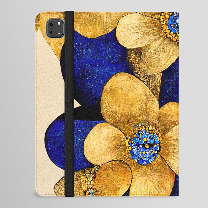 Golden Flowers iPad Folio Case