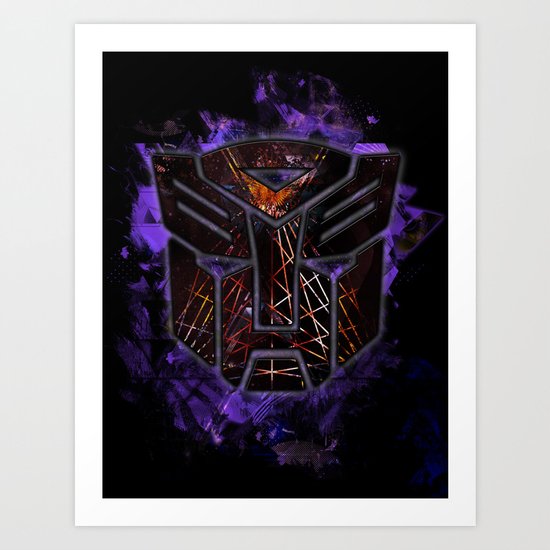 Autobots Abstractness - Transformers Art Print