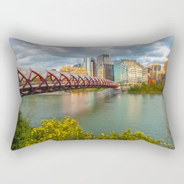 Bridge To Calgary Rectangular Pillow