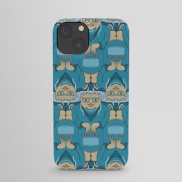 Blue Rinse with Handbag Tessellation iPhone Case
