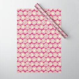 flower block ivory pink Wrapping Paper