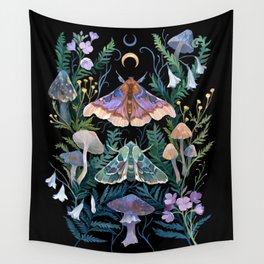 Sphinx Moth Moon Garden Wall Tapestry