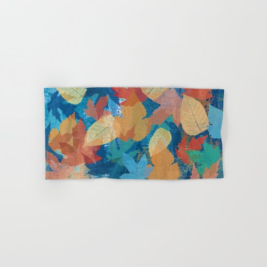 Colorful fall leaves Hand & Bath Towel