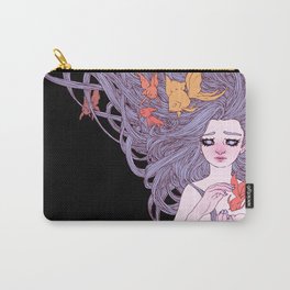 Mermaid and Goldfish Carry-All Pouch