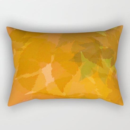 Autumn leaves pastel Rectangular Pillow
