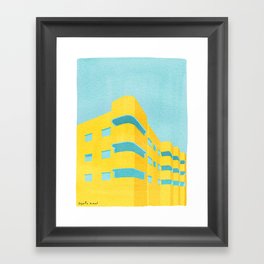 Yellow Bauhaus Framed Art Print