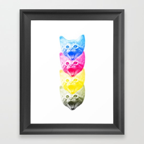 CMYKat Framed Art Print