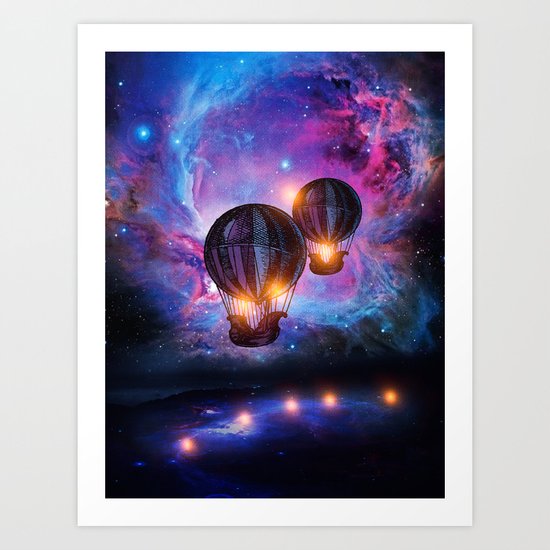 Space trip. Art Print