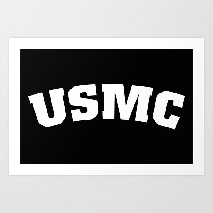 USMC Art Print by Fresh Dressed Tees | Society6