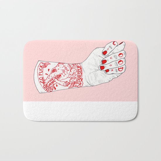 Good Luck and Go F.ck Yourself Bath Mat