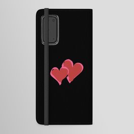 Heart two hearts Android Wallet Case