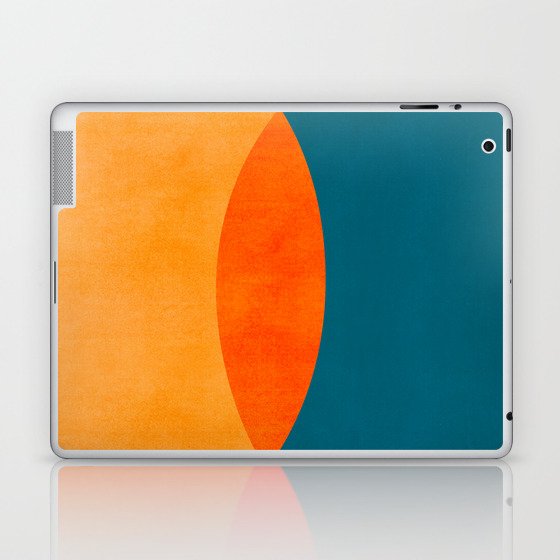 Mid Century Eclipse / Abstract Geometric Laptop & iPad Skin