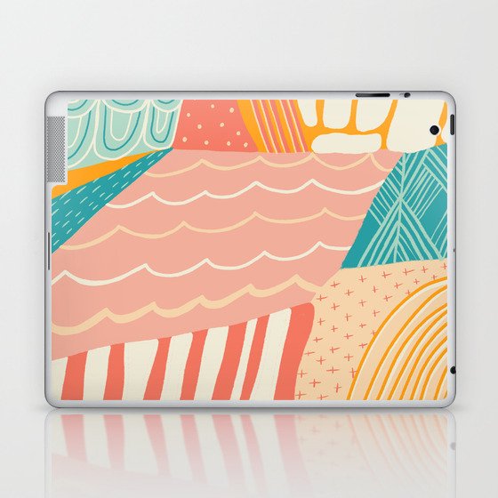 beach quilt Laptop & iPad Skin