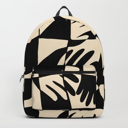 Hand Print Backpack | Holdinghands, Neutralpattern, Digital, Unityart, Abstractchecker, Abstractb Wpattern, Checkeredart, Equalityart, Checkered, Checkers 