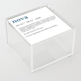 Define Nova Acrylic Box