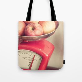 Apples in Scales Still Life Tote Bag