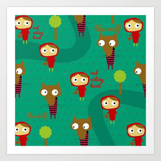 Red Riding Hood Art Print