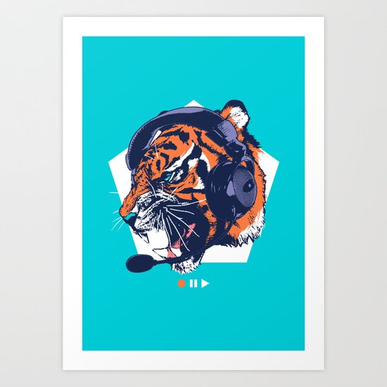 DJ Wildcats Art Print