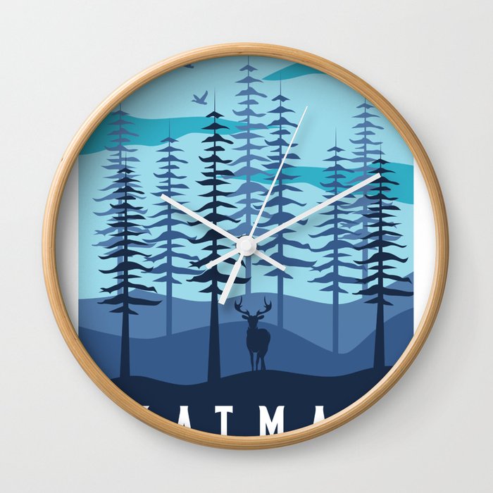 Katmai park Wall Clock