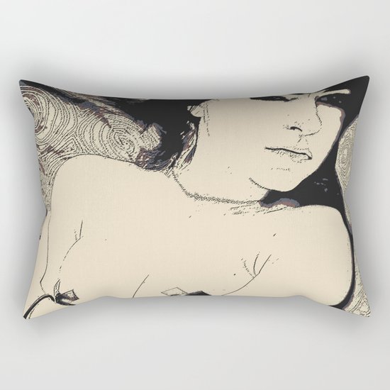 Submission in black Rectangular Pillow