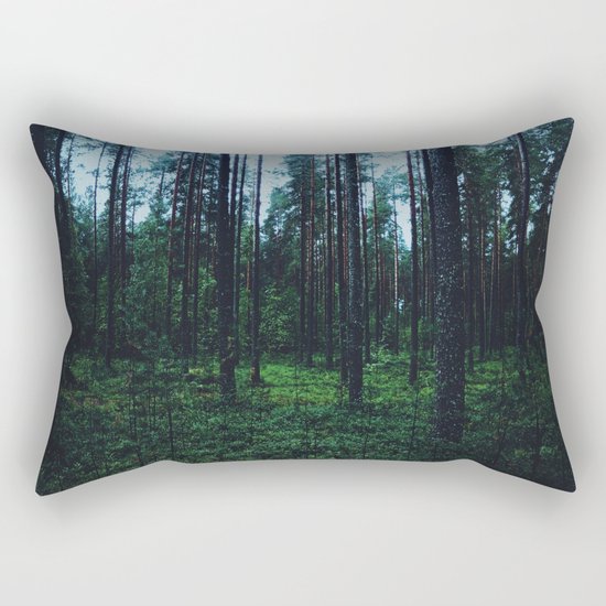 mysterious woods Rectangular Pillow