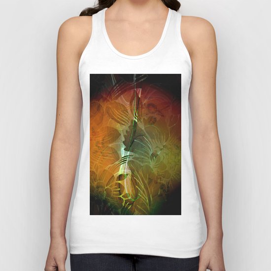Abstract floral design Unisex Tank Top