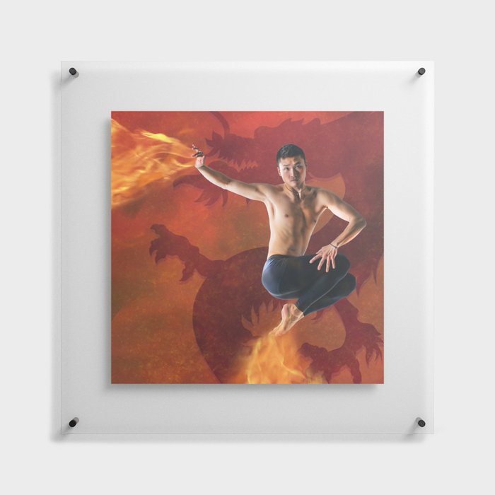 Dragon Fire Floating Acrylic Print