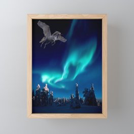 Pegasus Aurora Borialis Framed Mini Art Print