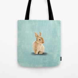 Portrait of a little bunny Tote Bag