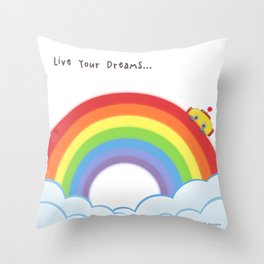 Live Your Dreams Throw Pillow