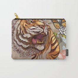 Tiger and the Butterfly Carry-All Pouch