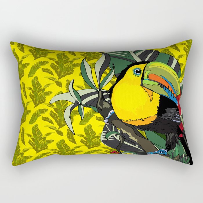 bird toucan Rectangular Pillow