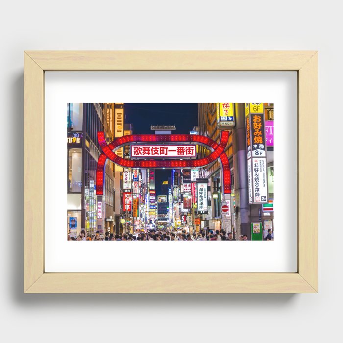 Shinjuku Recessed Framed Print