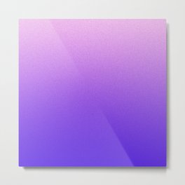  Purple Ombre Gradient Glitter Pattern Metal Print
