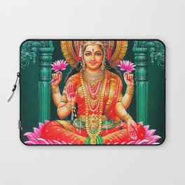 Goddess Lakshmi Showering Money Laptop Sleeve