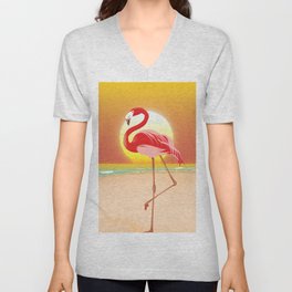 Flamingo V Neck T Shirt