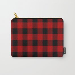 Red and black buffalo plaid pattern Carry-All Pouch