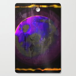 Purple Planet in Frame Cutting Board
