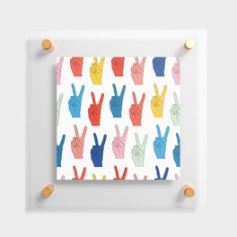 Peace Hands - Bold and Happy Floating Acrylic Print