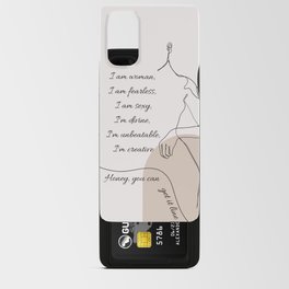 I am woman, I am fearless II Android Card Case