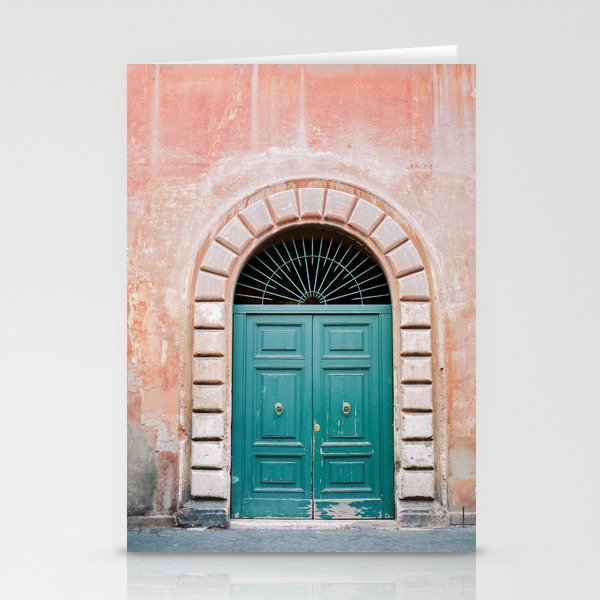 Rome Trastevere Door | Italy Travel Photography Stationery Cards