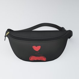 Gamer Game Gaming Hearts Day Valentines Day Fanny Pack