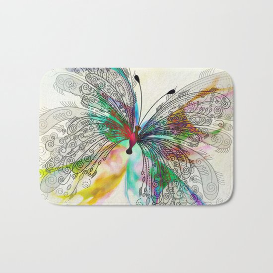 Butterfly Bath Mat