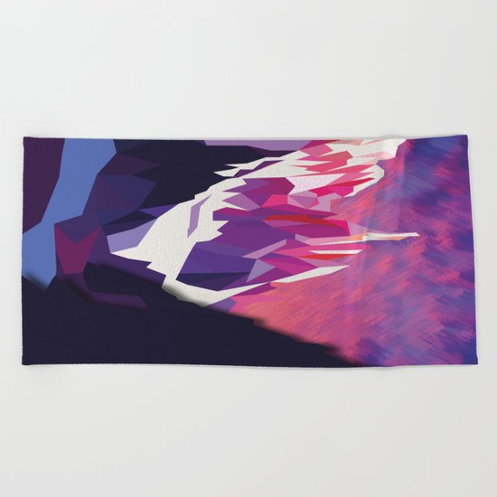 Night Mountains No. 12 Beach Towel