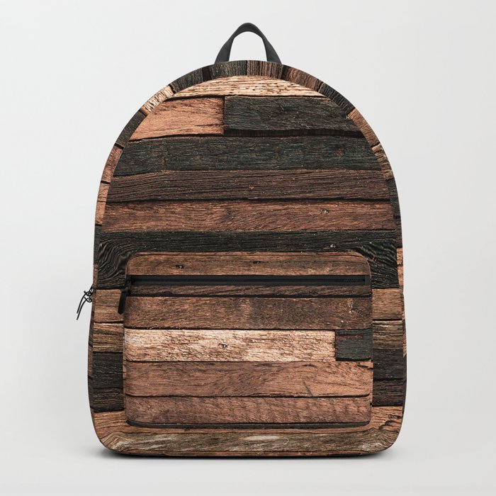 Vintage Wood Plank Backpack