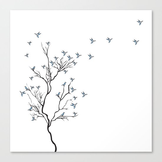 The Bird Tree Canvas Print