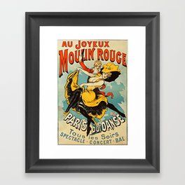 Parisian Vintage Poster Framed Art Print